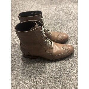 Cole Haan Air Taupe Brown Wingtip Dress Boots Shoes Men’s Size 9M